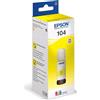 EPSON CARTUCCIA INCHIOSTRO 104, FLACONE GIALLO DA 65ML