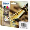 EPSON MULTIPACK CONTENENTE N.4 CARTUCCE A PIGMENTI, SERIE 16/PENNA E CRUCIVE