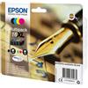EPSON MULTIPACK 16XL CONTENENTE N.4 CARTUCCE A PIGMENTI SERIE 16XL/PENNA E CRUCIVERBA