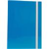 STARLINE CARTELLA PROGETTO DORSO 3CM C/ELASTICO AZZURRO STARLINE