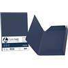 FAVINI 25 cartelline 3 lembi LUCE 200gr 24,5x34,5cm blu cobalto FAVINI