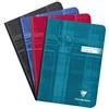 Clairefontaine 9547C Un registro di classe con dorso in tela - A5 14, 8x21 cm - 240 pagine rigate - Carta Bianca 90g - copertina in carta laminata- colore casuale