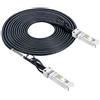 10Gtek SFP+ DAC Twinax Cavo 5-Meter(16.5ft), 10G SFP+ to SFP+ Direct Attach Copper Passive Cable per Cisco SFP-H10GB-CU5M, Ubiquiti UniFi, TP-Link, Netgear, D-Link, Zyxel, Mikrotik and More
