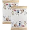 SPOTTED DOG GIFT COMPANY - Strofinacci da cucina con motivo gatti - lavabili in lavatrice - idee regalo per donna - cotone - 50 x 70 cm - set da 2