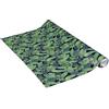 Venilia Pellicola adesiva, Selvaggio modello di pianta marrone, 45cm x 2m, Spessore 95μ, Pellicola autoadesiva per mobili o cucina, carta da parati, PVC senza ftalati, Prodotto in UE