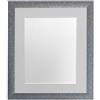 FRAMES BY POST, Cornice per Foto Color Canna di Fucile con passepartout Grigio Chiaro 30,5 x 30,5 cm, Dimensioni 25,4 x 25,4 cm
