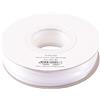 Vaessen Creative Nastro di raso bianco, 3 mm x 100 m, doppio nastro di raso, nastro decorativo, nastro regalo, nastro in tessuto per matrimoni, battesimi e regali di compleanno