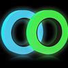 YUTOU, 2 rotoli di nastro adesivo fluorescente, 1 cm x 10 m, impermeabile, luminoso, fosforo, segnaletica notturna, decorazione per palcoscenico
