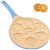 Erreke Padella Pancake, Adatta per Tutti i Tipi di Cucina, Padelle Antiaderente, Design Divertente per Bambini, 26 cm, Padelle Induzione Colore Blu