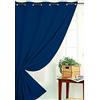 HomeMaison - Tenda Oscurante Non Fuoco M1, Poliestere, Oltremare, 260 x 140 cm