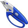 S&R Taglierino Cutter per Cartongesso Pacchi Cartone. Coltello per Moquette Professionale 175mm con 5 Lame Incluse