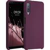 kwmobile Custodia Compatibile con Samsung Galaxy A7 (2018) Cover - Back Case per Smartphone in Silicone TPU - Protezione Gommata - viola bordeaux