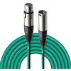 Stagg - Presa Microfono di Alta Qualita XLRf to XLRm, 6m, Verde