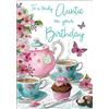 Piccadilly Greetings Regal Publishing - Biglietto di auguri di compleanno per zia, 9 x 15 cm