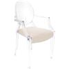 MYAREADESIGN IL CUSCINO per sedia KARTELL LOUIS GHOST - LOUIS-GRETA-03-CREAM