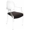 MYAREADESIGN IL CUSCINO per sedia KARTELL LOUIS GHOST - LOUIS-GRETA-10-DARK-BROWN