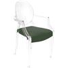 MYAREADESIGN IL CUSCINO per sedia KARTELL LOUIS GHOST - LOUIS-GRETA-13-GRASS-GREEN