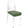 MYAREADESIGN IL CUSCINO per sedia KARTELL VICTORIA GHOST - VICTORIA-GRETA-12-GREEN
