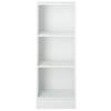 Libreria stretta con 2 ripiani tinta bianco - 40.6x26.7x108 cm