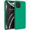 kwmobile Custodia Compatibile con Apple iPhone 11 Pro Cover - Back Case per Smartphone in Silicone TPU - Protezione Gommata - verde smeraldo