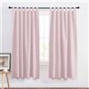 PONY DANCE Tenda per Bambini 2 Pezzi 140x175 CM - Tenda Oscurante con Passanti Tenda Isolante Termica Interni Decorativi per Cameretta Bambini, Rosa