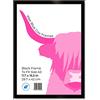 Wee Blue Coo A3 Black Wooden Picture Frame 11.7 x 16.5 Inch (29.7 x 42cm) Acrylic Safety 'Glass' Photo Frame