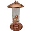 Dehner Natura Manon - Mangiatoia per uccelli selvatici, diametro 16 cm, altezza 30 cm, metallo/plastica rame