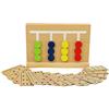 Toys of Wood Oxford TOWO Gioco in Legno di Scelta e Abbinamento - Giochi di Classificazione con Carte e Disegni Colorati - Tavola con Dischi e Forme Scorrevoli in Legno - Giochi Educativi per Bambini di 3 Anni
