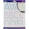 EK Success STICKO/AMERICAN CRAFTS STICKO Alpha IRIDESC XL, Argento Arrotondato Sottile, taglia unica