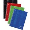 Clairefontaine 8251C Un Quaderno a spirale Perforé - A4+ 22,5x29,7 cm - 160 pagine staccabili a quadretti grandi - carta bianca 90g - copertina in carta laminata colore casuale