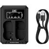 JJC Caricabatteria Doppio USB per Nikon ZR Zf Z7II Z7 Z6III Z6II Z6 Z5II Z5 D850 D750 D610 D600 D500 D7500 D7200 D7100 D7000 D810A D810 D800E D800 Sostituisce Nikon EN-EL15/EN-EL15a/EN-EL15b/EN-EL15c