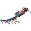 Stagg SPC015L E Cavi S Serie Patch Mono Angolari, Set di 6, 0.15m