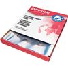 OFFICER PRODUCTS Office Products, 100 buste trasparenti in cartone/DIN A4, trasparenti nella parte superiore aperta, in plastica forata, per documenti, documenti, documenti, documenti, documenti, documenti, documenti,
