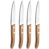 Lou Laguiole - Set di 4 coltelli utili - - Forest - Acciaio 13 C - Finitura - Legno naturale