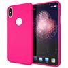 NALIA Neon Custodia compatibile con iPhone XS Max, Ultra-Slim Cover Case Protettiva Morbido Protezione Cellulare in Silicone Gel Gomma Telefono Smartphone Bumper Sottile, Colore:Pink