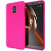 NALIA Neon Custodia compatibile con Samsung Galaxy J6, Ultra-Slim Cover Protezione Case Protettiva Morbido Telefono Cellulare in Silicone Gel, Gomma Smartphone Bumper Sottile, Colore:Pink