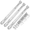 onlyfire Sostituzione del Tubo bruciatore Grill a Gas Universale, Acciaio Inossidabile Bruciatori per Barbecue a Gas, Allungabile da 36 cm a 50 cm, Diametro 12 mm (3 Pezzi)