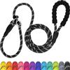 TagME Riflessivo Guinzaglio per Cani Taglia Grande,Guinzaglio Retriever,Guinzaglio Addestramento per Cani,Ø12mm x 185cm,Nero