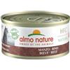 Almo Nature HFC Natural, Alimento Umido per Gatti - Manzo - Human-Grade, Monoproteico - 70g, Confezione da 24