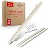 LouMaxx Guide per Cassetti 500 mm | Set di 2 (1 coppia) Binari per Cassetti Scorrevoli, in Bianco,| Sistema di Guide Scorrevoli a Estrazione Parziale | Guide per Cassetti a Scorrimento Morbido