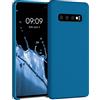 kwmobile Custodia Compatibile con Samsung Galaxy S10 Plus / S10+ Cover - Back Case per Smartphone in Silicone TPU - Protezione Gommata - blu indaco