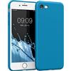 kwmobile Custodia Compatibile con Apple iPhone SE (2022) / iPhone SE (2020) / iPhone 8 / iPhone 7 Cover - Back Case per Smartphone in Silicone TPU - Protezione Gommata - blu indaco