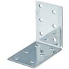 Alberts 851811 Squadretta di giunzione angolare multiforo | Acciaio inox | 60 x 60 x 40 mm | Set da 10