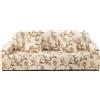 ARNTY Copridivano, Copridivano con Penisola Copridivano 1/2/3/4 posti Elasticizzato Floreale Copridivani Antiscivolo Antimacchia(Fiori, Copridivano 1 Posti:90-140cm)