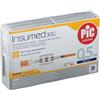 Pic Solution SIRINGA PER INSULINA PIC INSUMED 0,5 ML 100 UI AGO GAUGE 30 LUNGHEZZA 8 MM SENZA SPAZIO MORTO 3 SACCHETTI DA 10 PEZZI