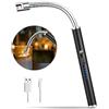 MOSUO Accendino Elettrico USB,Arco Elettrico Accendino da Cucina Accendigas Elettrico Ricaricabile con Cavo USB, Collo Lungo e 360º Flessibile Accendino Lungo per Accendere Candele,Stufe, Barbecue