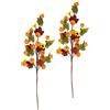 Flair Flower Ramo artificiale autunnale con girasole, zucche e foglie autunnali, fiori autunnali, decorazione autunnale, fiori artificiali, fiori di seta, fiori in plastica, rami per vaso di Halloween