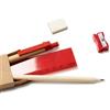 Set cancelleria con scatola in cartone kraft personalizzato Roly Lizana personalizzate o neutre