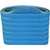 FEIHU Nastri abrasivi in zirconio corindone, 10 x 330 mm,ciascuno 5 x grana 60/80/100/120/240/320 per per rimozione di metallo, legno, ruggine （30 PZ ）FEIHU