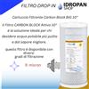 Filtro, Cartuccia Filtrante Carbon Block BIG 10'' - Filtrazione Avanzata a 5 Micron